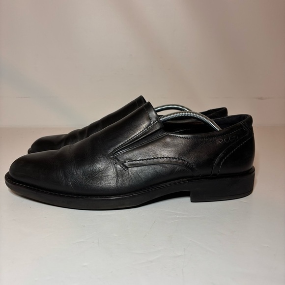 ECCO METROPOLE LONDON PENNY LOAFERS BLACK LEATHER SIZE 45 Men’s Size 11 11.5 - Picture 2 of 10